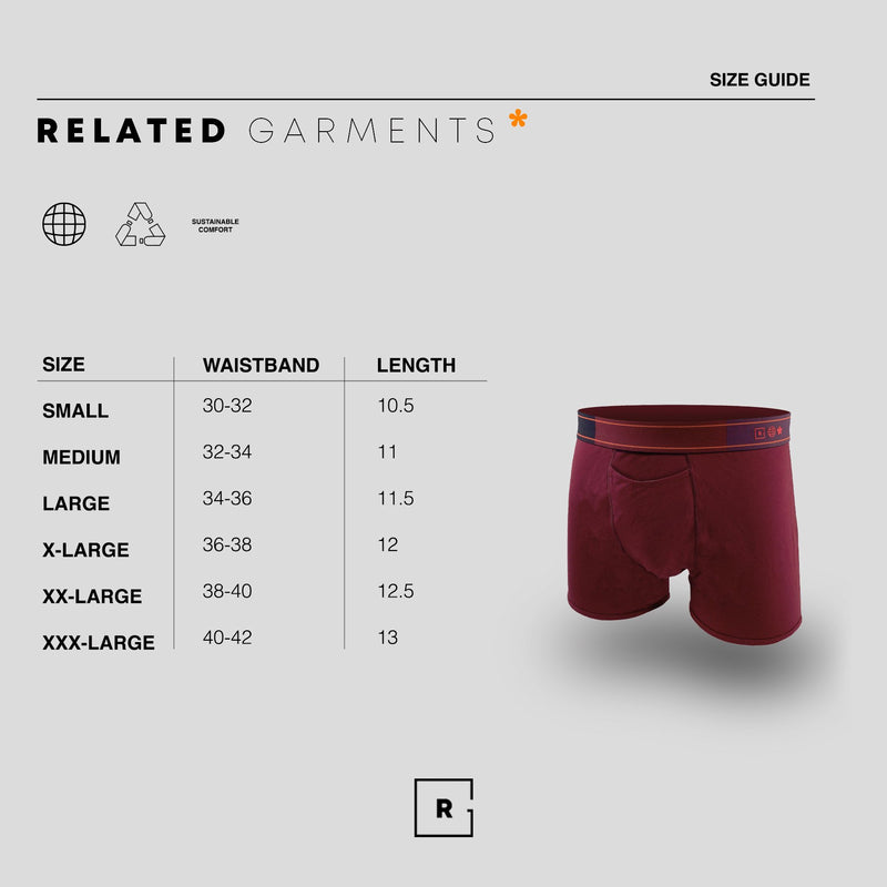 The Burgundy 3 Pack Boxer Briefs