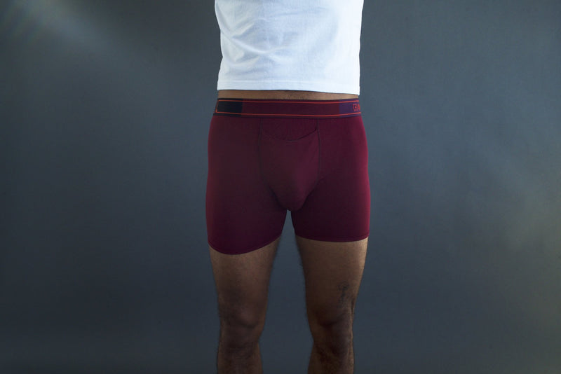 Buy Teal & Burgundy Toucan Woven Boxers M, Underwear