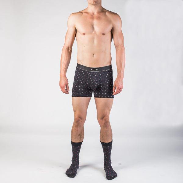 Hot Red Cheetah Underwear, Red Cheetah Or Leopard Animal Print Men's Boxer Briefs  Underwear (US Size: XS-3XL)